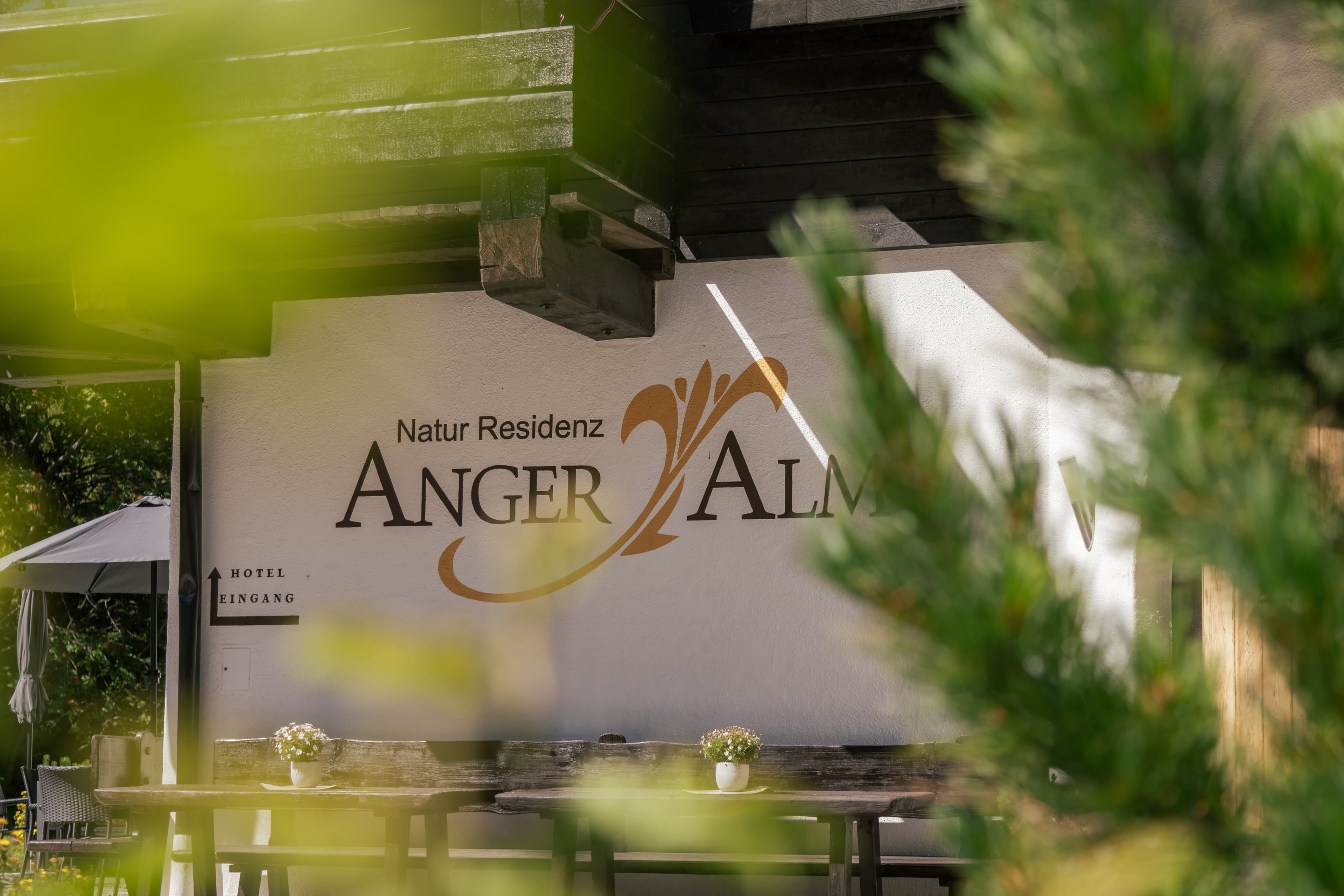 Anger Alm im Morgenlicht