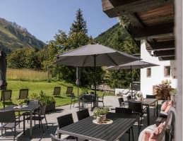 Blick auf die Anger Alm im Pitztal